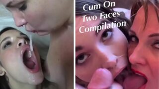 Cum on Two Girls: Facial Compilation with Cum Play & Cum Swallow -Featuring Eden Sin, Brooke Johnson, SexySpunkyGirl & Mister Spunks